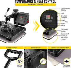 Digital Heat Press Machine Transfer T-Shirt Printer 38 x 30CM