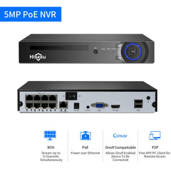 Security camera system 5Mp PoE IP with 4 Cameras