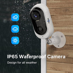 WiFi Security Camera 1080P Home Security Surveillance Outdoor Waterproof + 32Gb Sd card