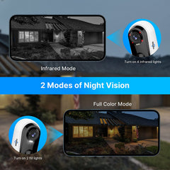 WiFi Security Camera 1080P Home Security Surveillance Outdoor Waterproof