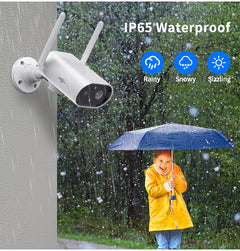 Home Security Camera Rechargeable Outdoor Waterproof Security Camera + 32GB Sd Card