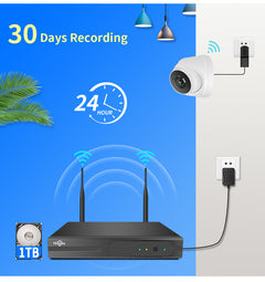 Wireless Security Camera System 3MP CCTV Camera System