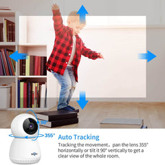 3Mp Home Camera Baby Monitor WiFi Camera Security Camera With 32Gb SD Card