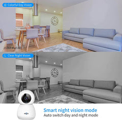 3Mp Home Camera Baby Monitor WiFi Camera Security Camera With 32Gb SD Card