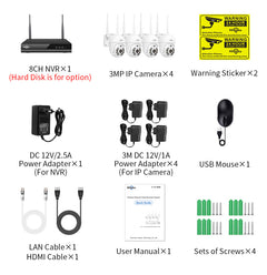 Wireless CCTV Camera System with Night Vision