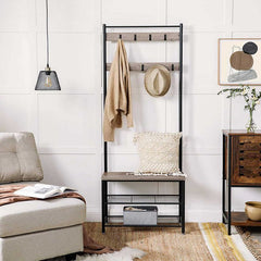 VASAGLE Coat Rack, Shoe Rack with bench