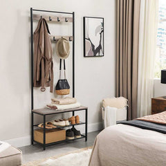 VASAGLE Coat Rack, Shoe Rack with bench