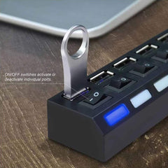 Usb Hub 3.0 Splitter,7 Port Usb Data Hub