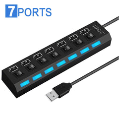 Usb Hub 3.0 Splitter,7 Port Usb Data Hub