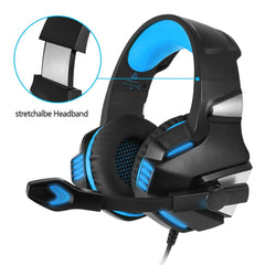 Gaming Headset Mic Noise-Canceling Gaming Headphones Surround Sound Led