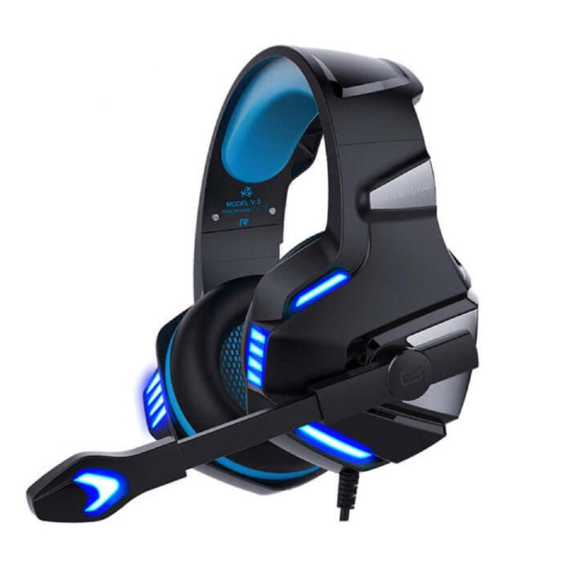 Gaming Headset Mic Noise-Canceling Gaming Headphones Surround Sound Led