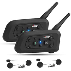 Motorcycle helmet intercom headset front view