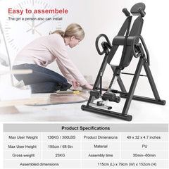 Gravity Inversion Table Heavy Duty Inversion Table