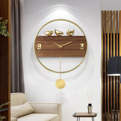 Modern Simple Light Luxury Wall Clock Creative Nordic Individual Clock