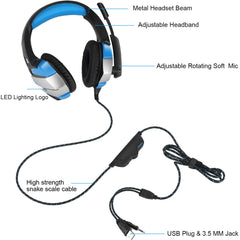 Gaming Headphone Headset compatible with PS4