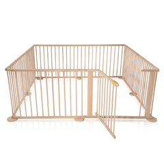 Baby Playpen Toddler Deluxe Kids Wooden Play Pen 8 Panel