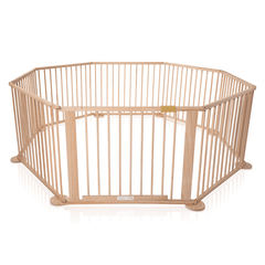 Baby Playpen Toddler Deluxe Kids Wooden Play Pen 8 Panel