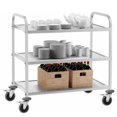 3 tier stainless steel trolley