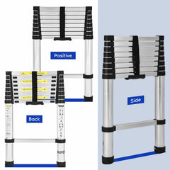 Telescopic Ladder 2.6m Aluminium Telescoping