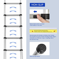 Telescopic Ladder 2.6m Aluminium Telescoping