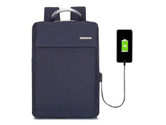 Anti - theft Laptop Backpack Blue 41cm