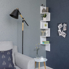 VASAGLE Floating Corner Shelf - 5-Tier