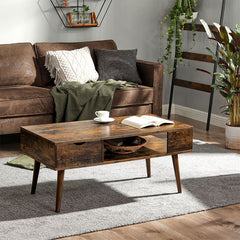 Living Room Coffee Table with Drawer by VASAGLE