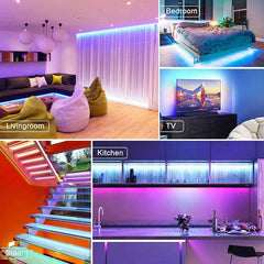 Bluetooth LED Strip Lights 15M Colour Changing