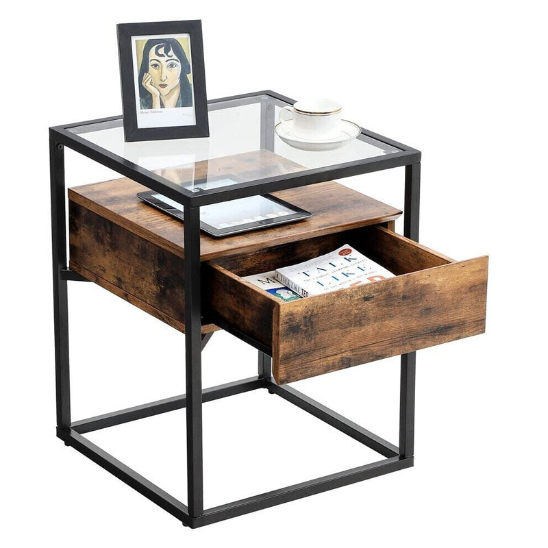 Drawer Bedside Table by VASAGLE - End Table