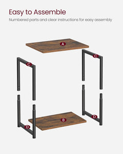 VASAGLE Bedside Table Side Table End Table