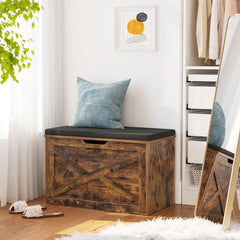 VASAGLE Storage Bench Brown