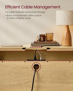 Console Table Hall Table Vasagle With Power Outlets