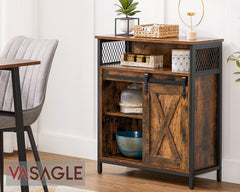 Vasagle Sliding Barn Door Storage Cabinet