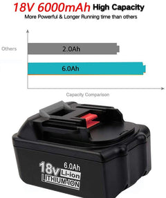 2X Replacement Makita 18V Battery 6AH Makita Battery