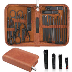 26 piece stainless steel manicure set