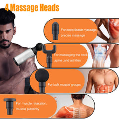 Massage Gun with 4 Massage Head