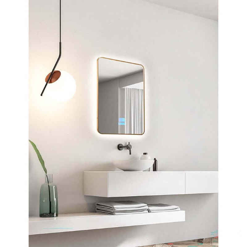Led Wall Mirror With Light 60X90CM