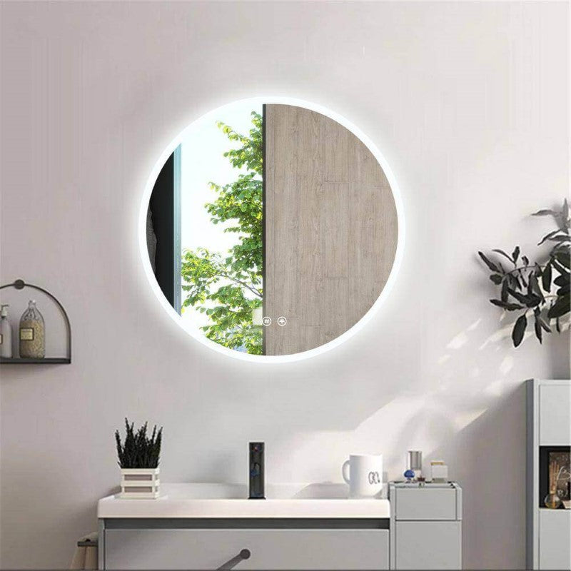 Bathroom LED Mirror Round Frameless 60cm