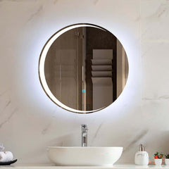 Bathroom LED Mirror Round Frameless 80CM