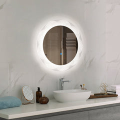 Bathroom LED Mirror Round Frameless 60CM