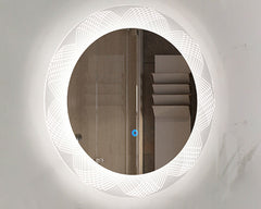 Bathroom LED Mirror Round Frameless 80CM