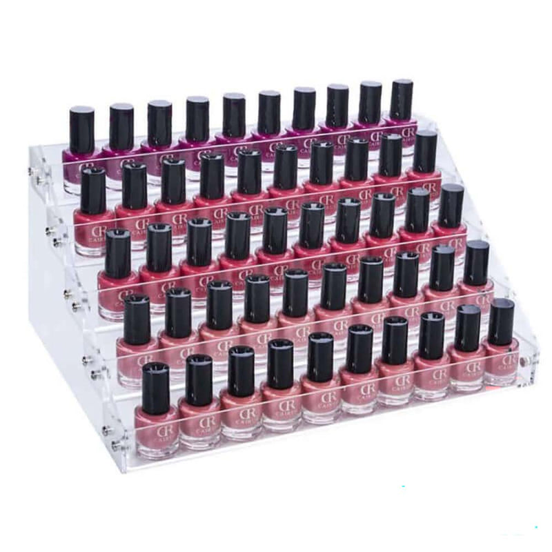 Clear acrylic nail polish rack