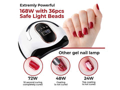 LED Nail Dryer Lamp 168W