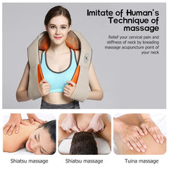 Neck Massager Shiatsu 3D Kneading Neck Shoulder Body Massager