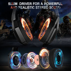 ONIKUMA K10 Gaming Headset,Stereo Bass Surround