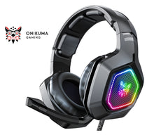Close up of gaming headset microphone