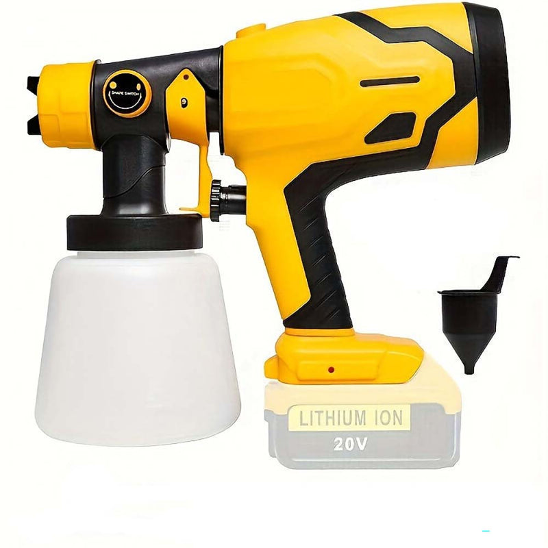 High Pressure Cordless Spray Gun Paint Sprayer Fits Dewalt 18V Battery