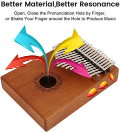 Thumb Piano Kalimba 17 Keys with Portable Case