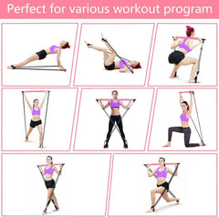 Pilates Stick Bar with Resistance Bands