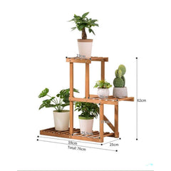 3 Tier Bamboo Plant Stand Indoor 3 Tier Bamboo Plant Stand for Balcony & Garden